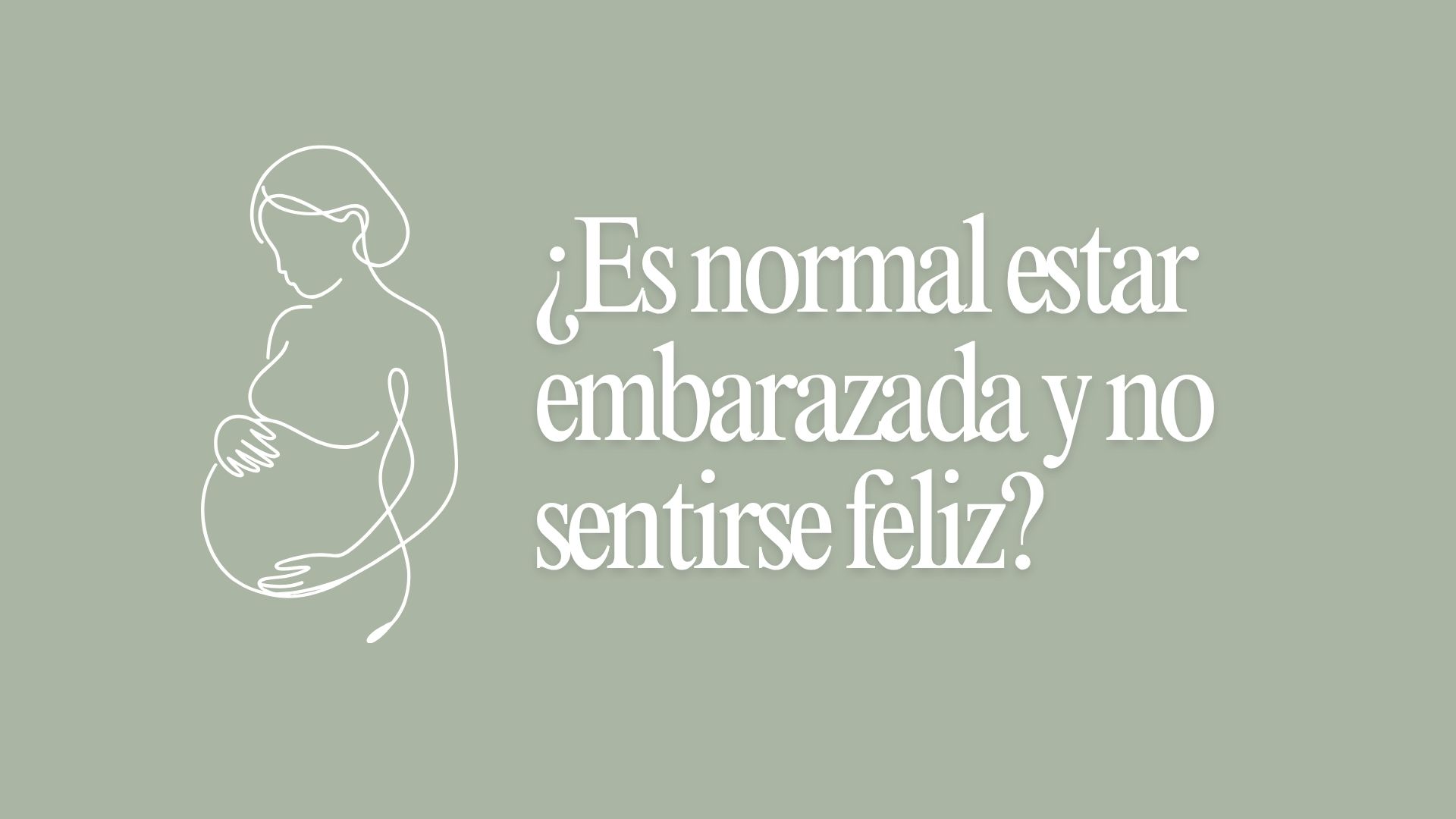 ¿Es normal estar embarazada y no sentirse feliz